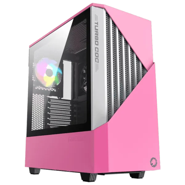 Корпус Gamemax Contac COC Mid Tower / Розовый Серый photo 1