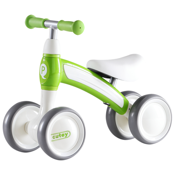 Tricicletă fără pedale Qplay Cutey 12" Green White photo 1