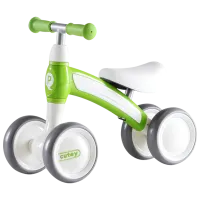 Трехколесный беговел Qplay Cutey 12" Зелёный Белый