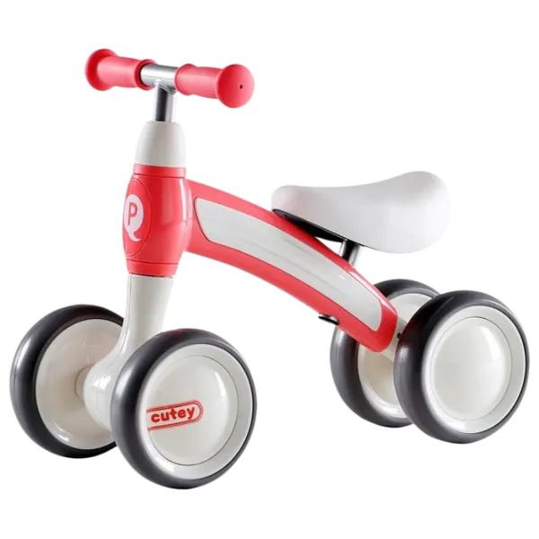 Трехколесный беговел Qplay Cutey 12" Металл/ Розовый Белый photo 1