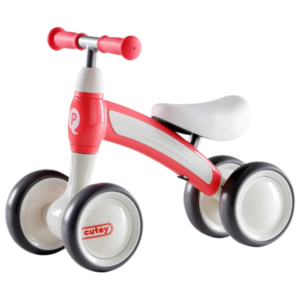 Трехколесный беговел Qplay Cutey 12" Металл/ Розовый Белый photo 1