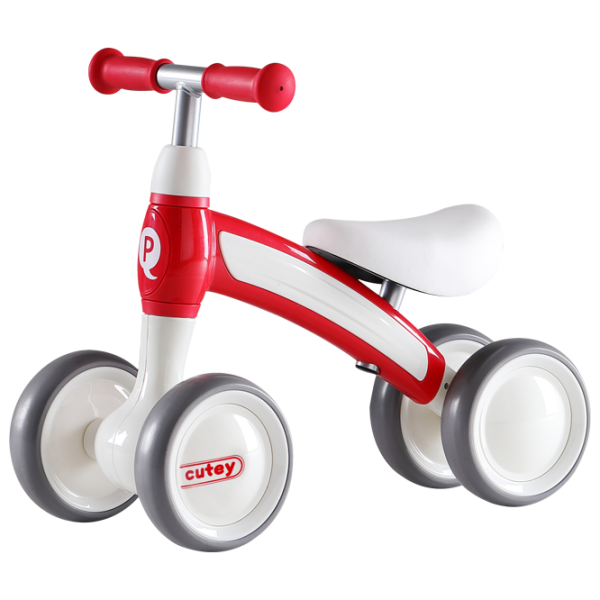 Tricicletă fără pedale Qplay Cutey 12" Red White photo 1 Tricicletă fără pedale Qplay Cutey 12" Red White photo 1
