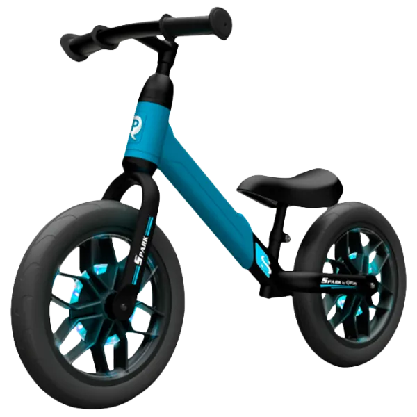 Беговел Qplay Spark 12" Сталь/ Синий Черный photo 1