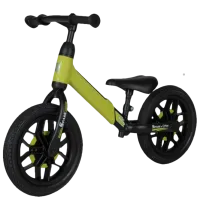 Bicicletă fără pedale Qplay Spark 12" Oțel/ Green Black