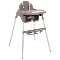 Scaun de masă Lorelli Amaro (10100290001) Clasic/ 6 luni/ Gray