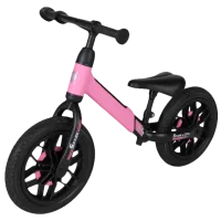 Bicicletă fără pedale Qplay Spark 12" Oțel/ Pink Black