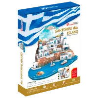Puzzle 3D CubicFun Santorini Island 6+/ Numărul de piese: 129