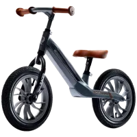Bicicletă fără pedale Qplay Racer 12" Metal/ Gray Brown