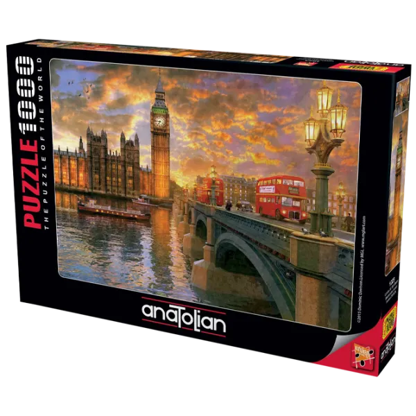 Пазл 2D Anatolian Westminster Sunset 12+/ Количество деталей: 1000 photo 1