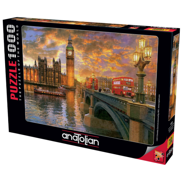 Пазл 2D Anatolian Westminster Sunset 12+/ Количество деталей: 1000 photo 1