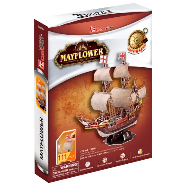 Пазл 3D CubicFun Santa Maria 6+/ Количество деталей: 113 photo 1