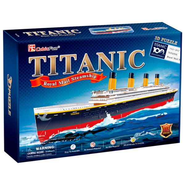 Пазл 3D CubicFun Titanic 3+/ Количество деталей: 12 photo 1