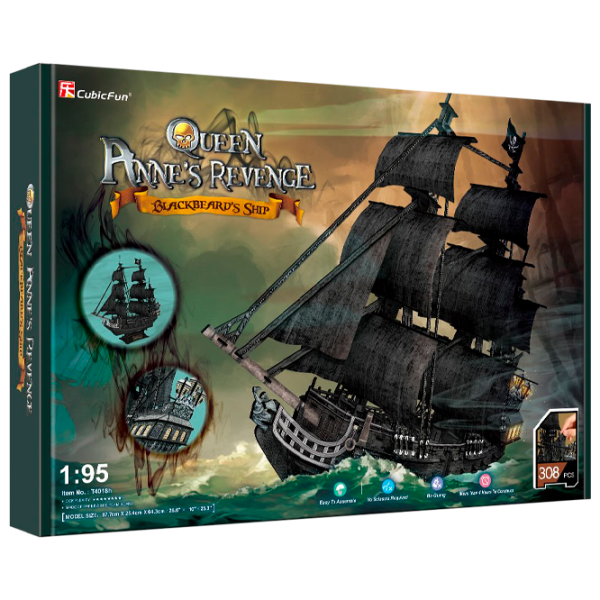 Пазл 3D CubicFun Queen Annes Revenge 12+/ Количество деталей: 308 photo 1