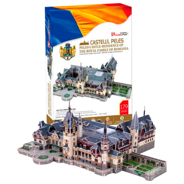 Пазл 3D CubicFun Peles Castle 6+/ Количество деталей: 179 photo 1