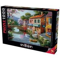 Puzzle 2D Anatolian Quaint Village Shops 12+/ Numărul de piese: 1000
