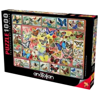 Пазл 2D Anatolian Lots Of Butterflies 12+/ Количество деталей: 1000