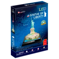 Puzzle 3D CubicFun Statue of Liberty LED 6+/ Numărul de piese: 37