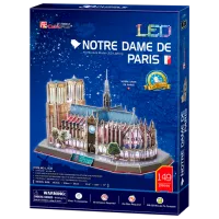 Пазл 3D CubicFun Notre Dame de Paris LED 6+/ Количество деталей: 149