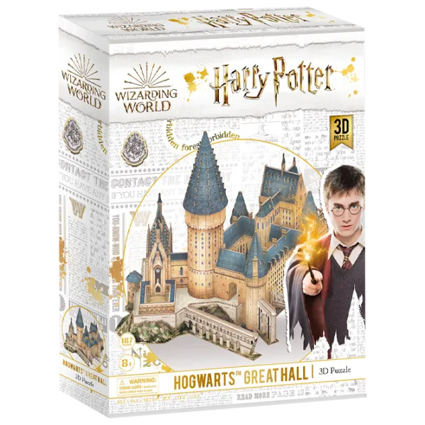 Пазл 3D CubicFun HARRY POTTER HOGWARTS (Great Hall) 6+/ Количество деталей: 187 photo 1