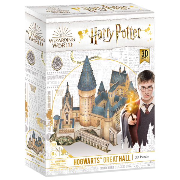 Пазл 3D CubicFun HARRY POTTER HOGWARTS (Great Hall) 6+/ Количество деталей: 187 photo 1