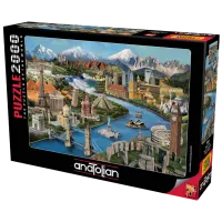 Пазл 2D Anatolian Popular Landmarks 12+/ Количество деталей: 2000