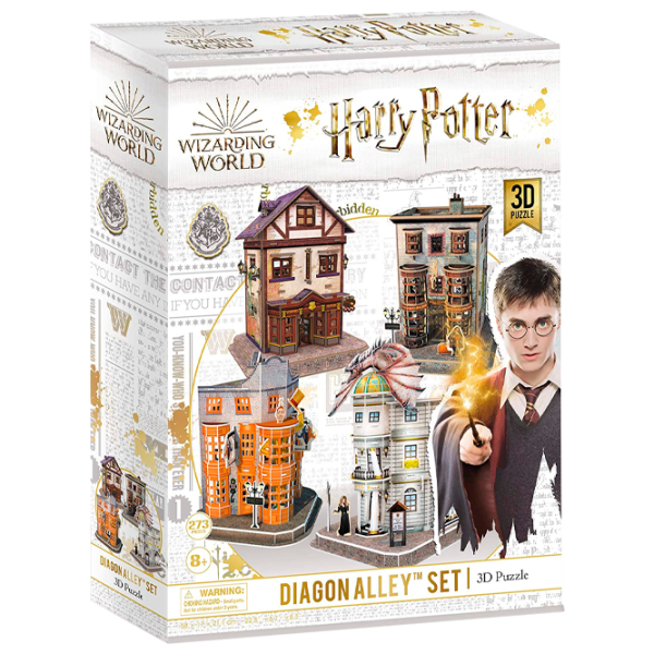 Пазл 3D CubicFun HARRY POTTER DIAGON ALLEY Set (4 in 1) 6+/ Количество деталей: 273 photo 1
