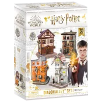 Puzzle 3D CubicFun HARRY POTTER DIAGON ALLEY Set (4 in 1) 6+/ Numărul de piese: 273