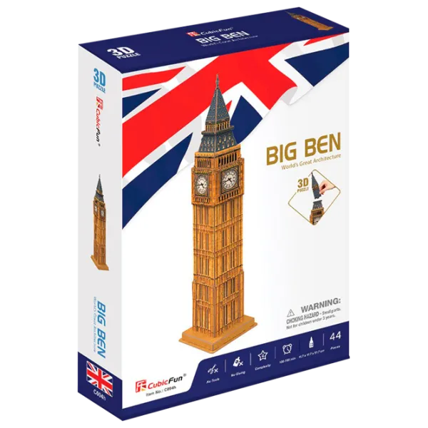 Пазл 3D CubicFun BIG BEN 6+/ Количество деталей: 47 photo 1
