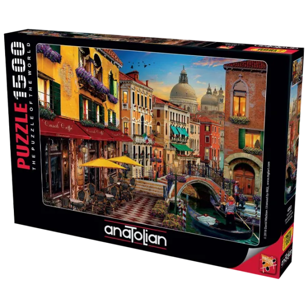 Пазл 2D Anatolian Canal Cafe Venice 12+/ Количество деталей: 1500 photo 1