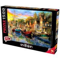 Puzzle 2D Anatolian Harbour Lights 12+/ Numărul de piese: 1500