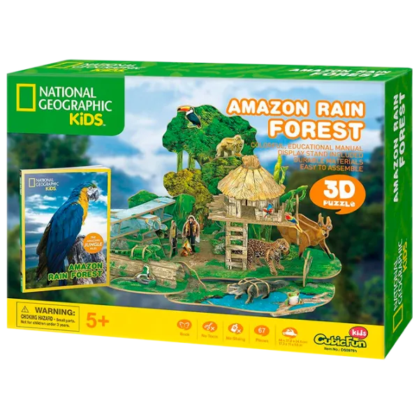 Puzzle 3D CubicFun AMAZON RAIN FOREST 6+/ Numărul de piese: 67 photo 1 Puzzle 3D CubicFun AMAZON RAIN FOREST 6+/ Numărul de piese: 67 photo 1