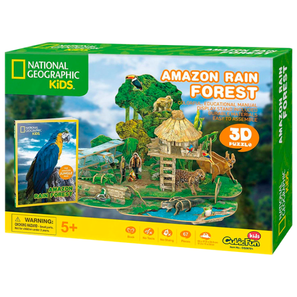 Puzzle 3D CubicFun AMAZON RAIN FOREST 6+/ Numărul de piese: 67 photo 1 Puzzle 3D CubicFun AMAZON RAIN FOREST 6+/ Numărul de piese: 67 photo 1