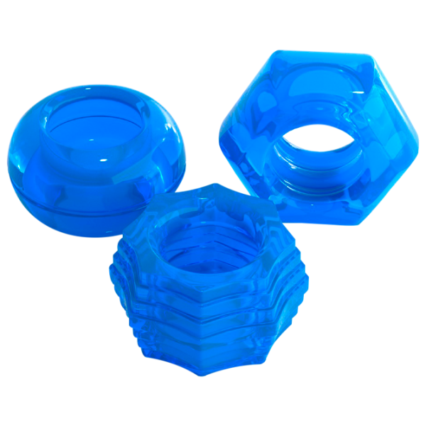 Эрекционные кольца You2Toys Deluxe Cock Ring Термоэластопласт/ Светло-синий photo 1
