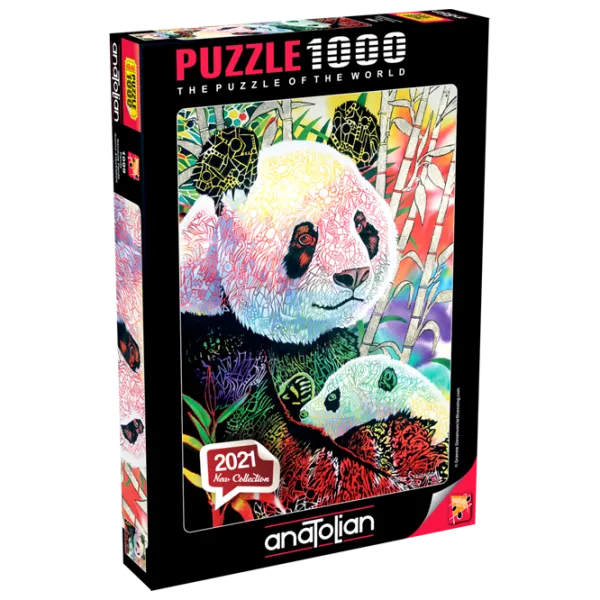 Пазл 2D Anatolian Rainbow Panda 12+/ Количество деталей: 1000 photo 1