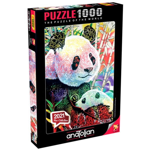 Пазл 2D Anatolian Rainbow Panda 12+/ Количество деталей: 1000 photo 1