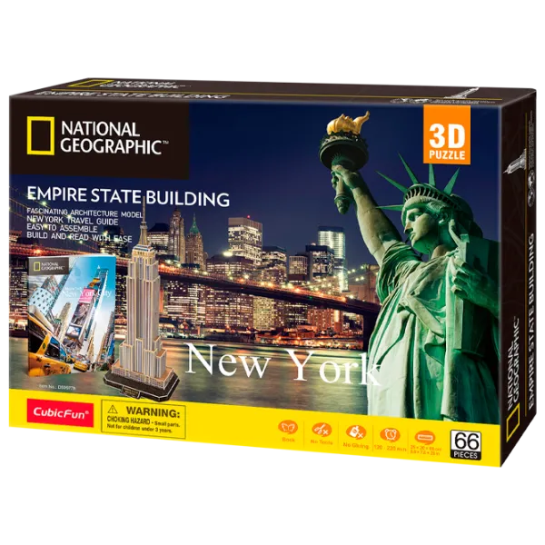 Пазл 3D CubicFun EMPIRE STATE BUILDING 6+/ Количество деталей: 55 photo 1