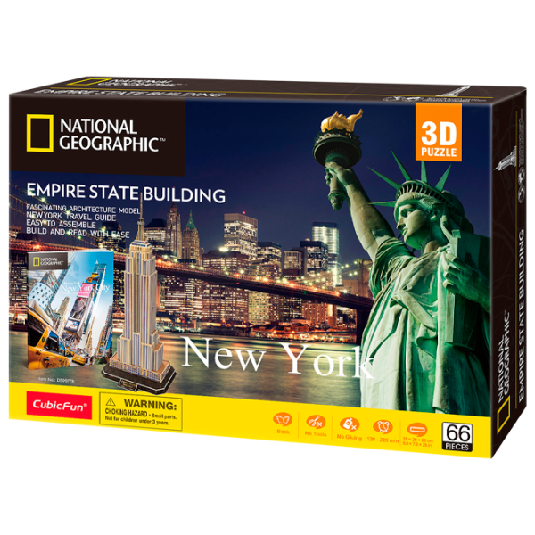 Пазл 3D CubicFun EMPIRE STATE BUILDING 6+/ Количество деталей: 55 photo 1