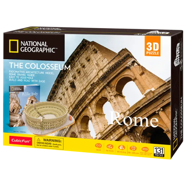 Пазл 3D CubicFun HE COLOSSEUM 6+/ Количество деталей: 131 photo 1