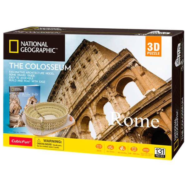 Пазл 3D CubicFun HE COLOSSEUM 6+/ Количество деталей: 131 photo 1