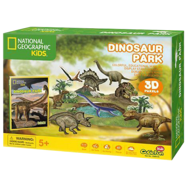 Puzzle 3D CubicFun DINOSAUR PARK 6+/ Numărul de piese: 43 photo 1 Puzzle 3D CubicFun DINOSAUR PARK 6+/ Numărul de piese: 43 photo 1