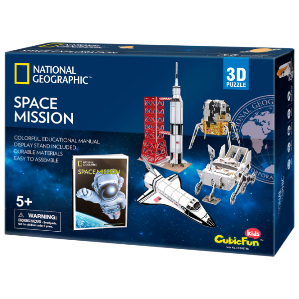 Пазл 3D CubicFun SPACE MISSION 6+/ Количество деталей: photo 1 Пазл 3D CubicFun SPACE MISSION 6+/ Количество деталей: photo 1