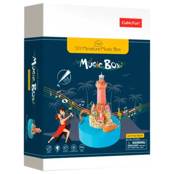 Пазл 3D CubicFun MUSIC BOX SUMMER ISLAND 6+/ Количество деталей: 10 photo 1