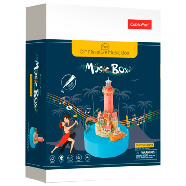 Пазл 3D CubicFun MUSIC BOX SUMMER ISLAND 6+/ Количество деталей: 10 photo 1