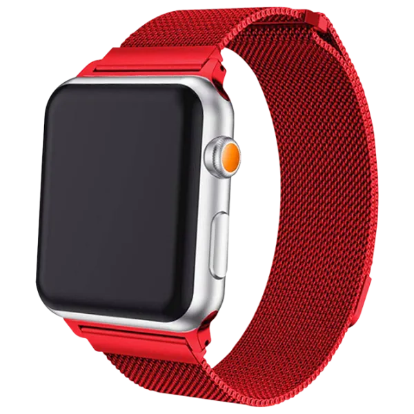 Ремень Apple Watch Milanese Loop Steel/ 42/ 44 мм/ Rose Красный photo 1