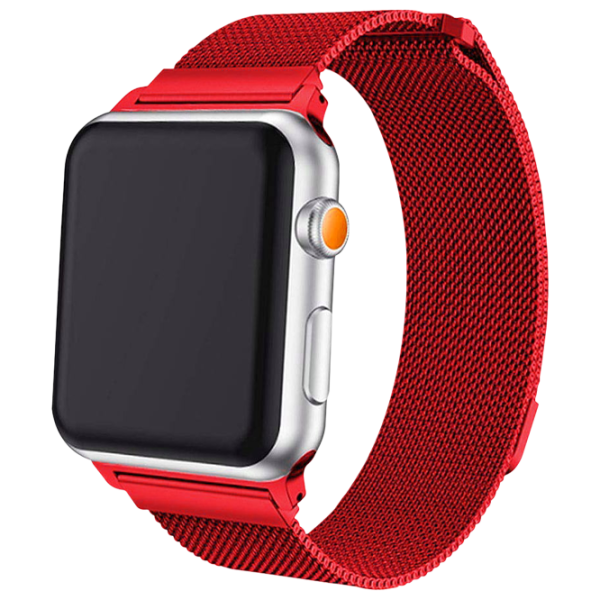 Ремень Apple Watch Milanese Loop Steel/ 42/ 44 мм/ Rose Красный photo 1