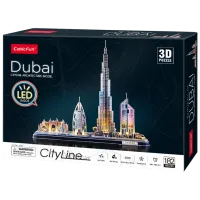 Пазл 3D CubicFun Dubai Led 12+/ Количество деталей: 182