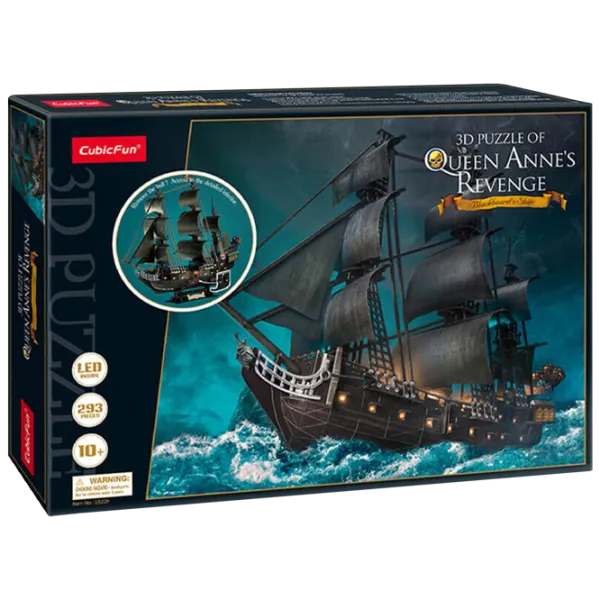 Пазл 3D CubicFun Queen Annes Revenge Led 12+/ Количество деталей: 293 photo 1
