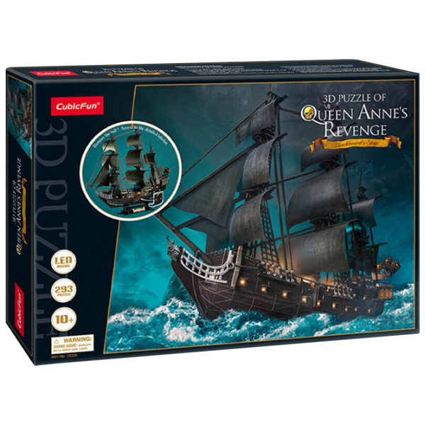 Пазл 3D CubicFun Queen Annes Revenge Led 12+/ Количество деталей: 293 photo 1