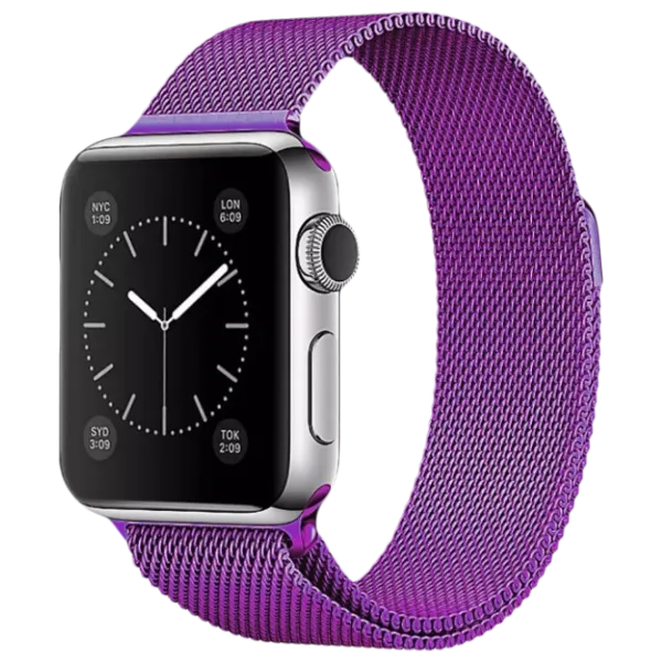 Ремень Apple Watch Milanese Loop Steel/ 42/ 44 мм/ Пурпурный photo 1