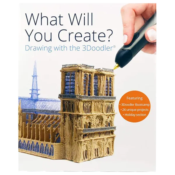 Книжка с проектами, макетами и инструкциями для 3D ручки 3Doodler 62443-001 Белый photo 1